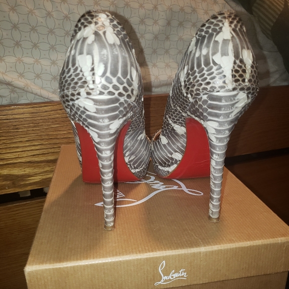 Python Peep Toe Louboutin - Picture 2 of 4